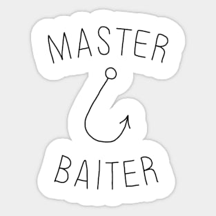 Master Baiter Black Sticker